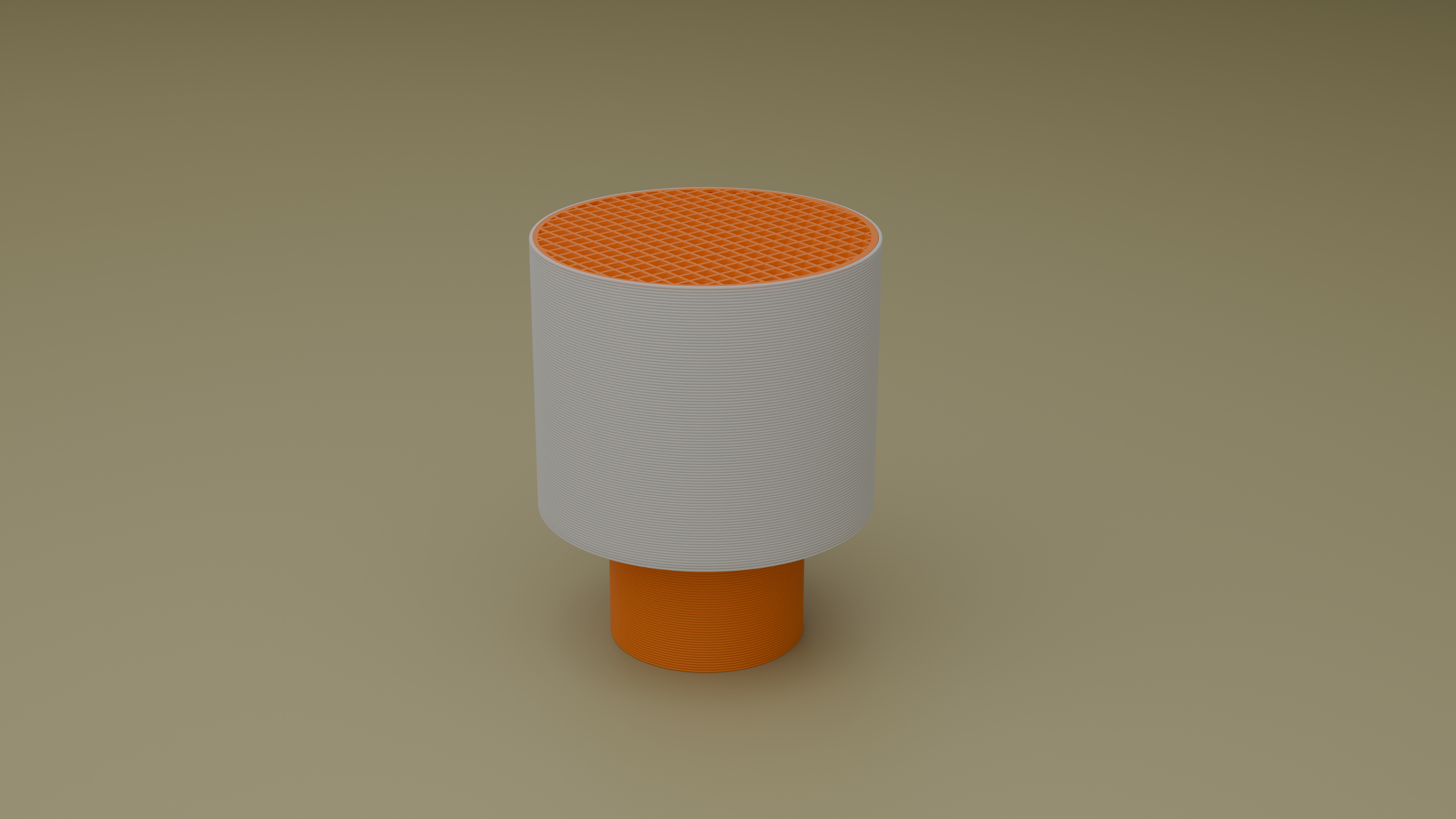 off shot of poco circle wired table lamp in orange color