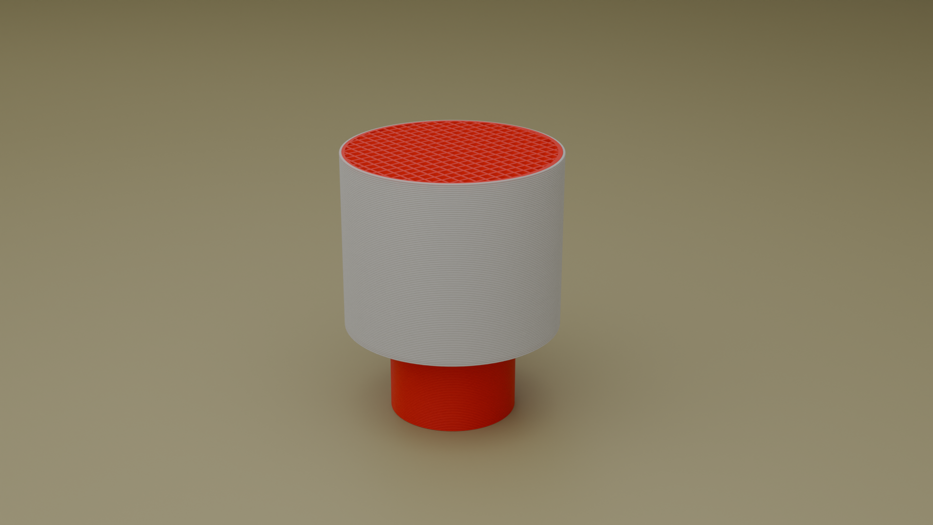 Off shot of poco circle wired table lamp in red color
