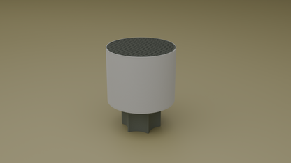 Off shot of poco star wired table lamp in grey color