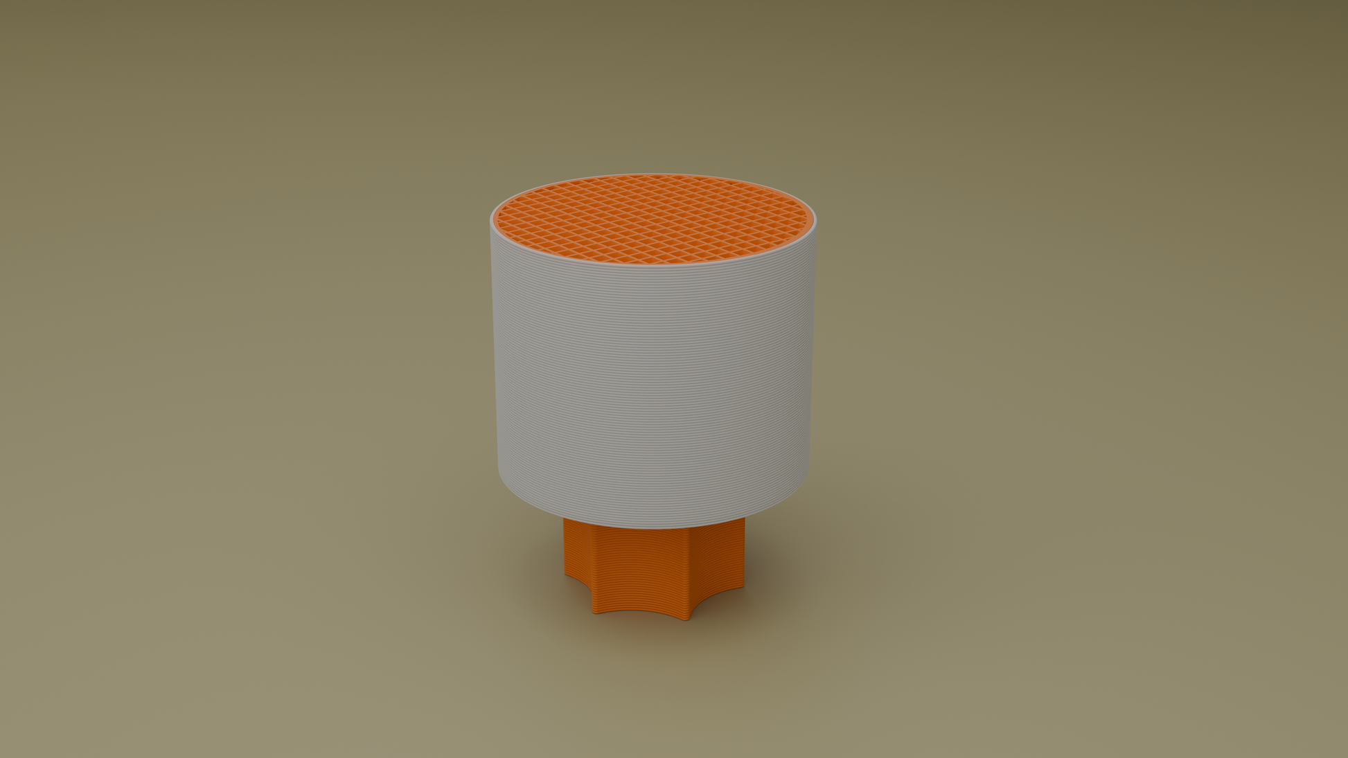 Off shot of poco circle wired table lamp in orange color