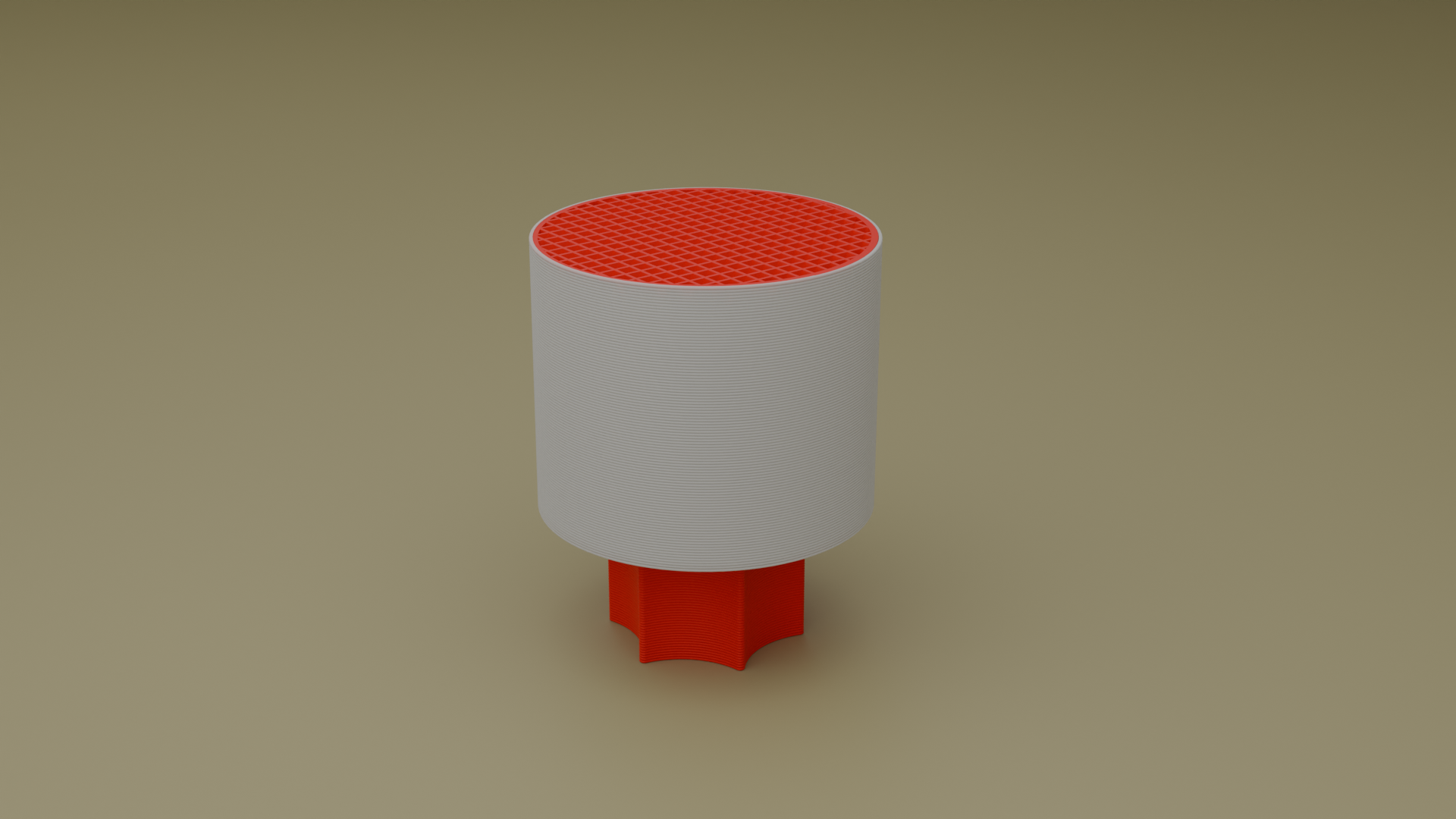 Off shot of poco star wired table lamp in red color
