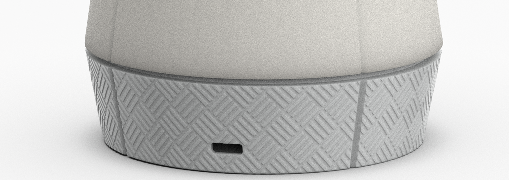 Modern Venti Smart Lamp with cross hatch design