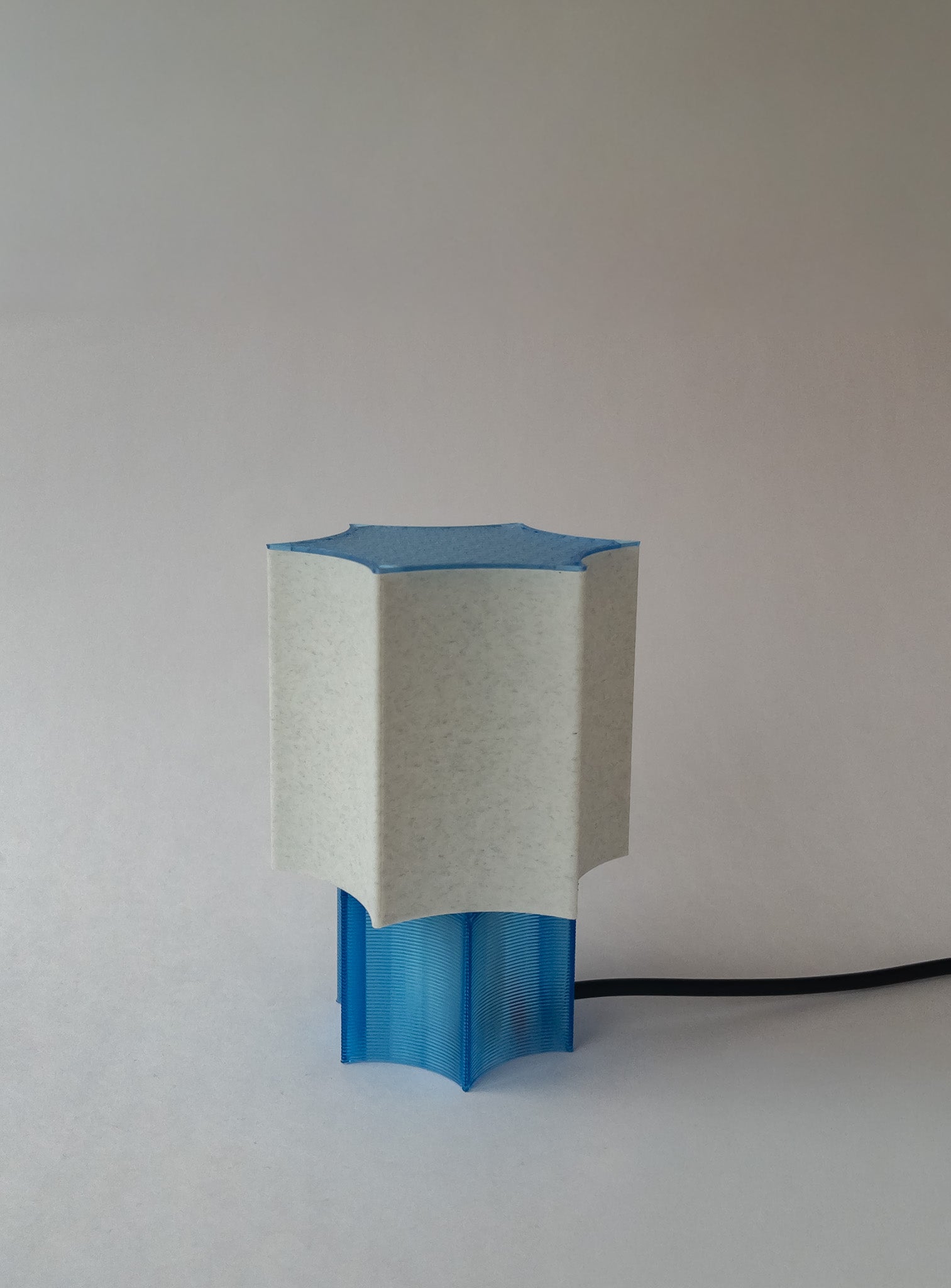 Clear Star coral Lamp Blue