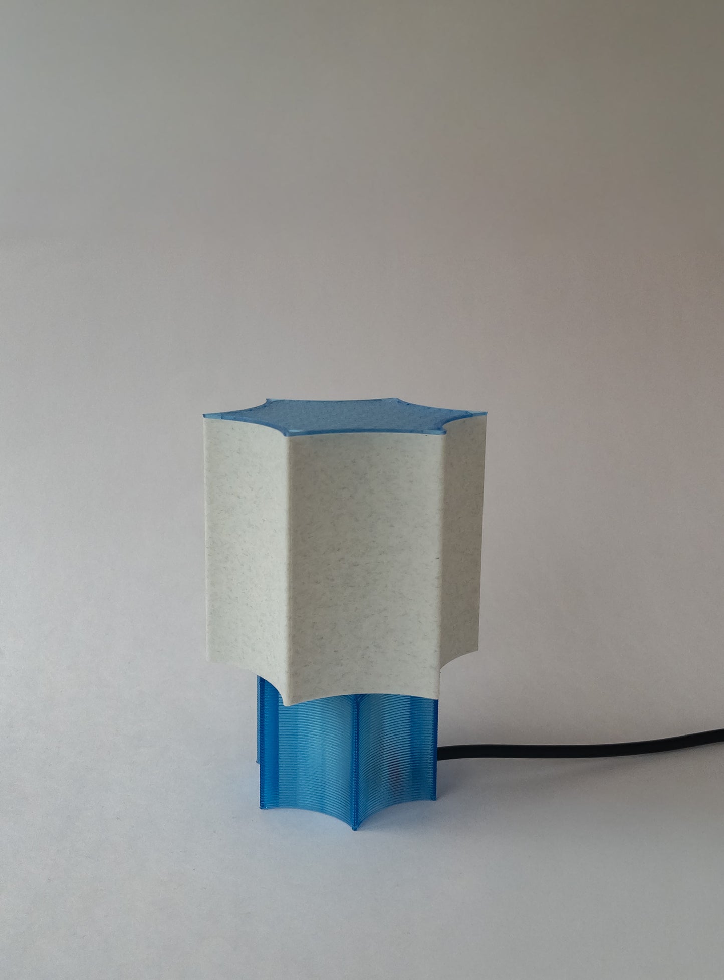 Clear Star coral Lamp Blue