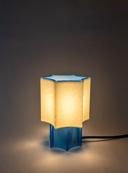 Clear Star coral Lamp Blue