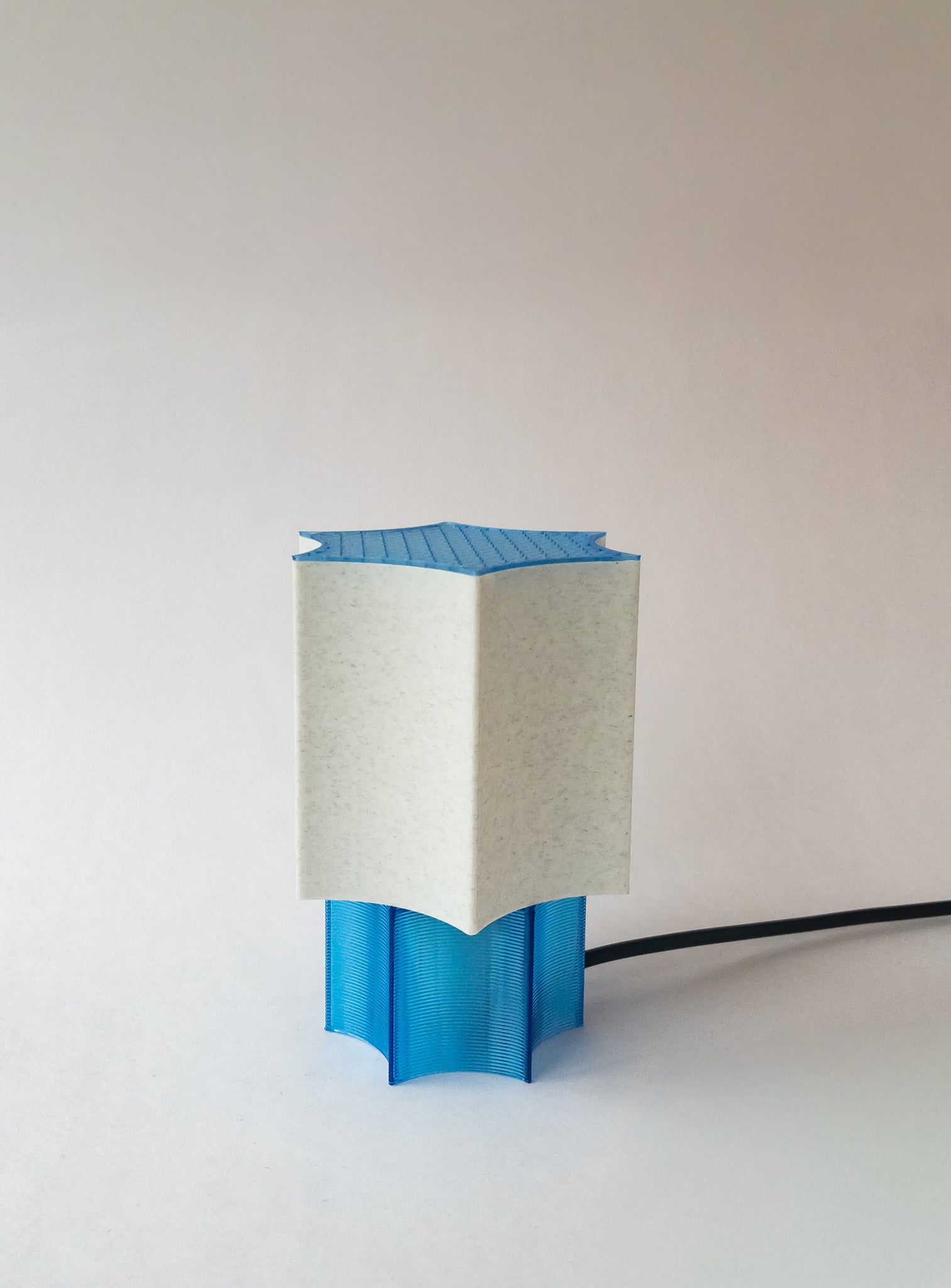 Clear Star coral Lamp Blue