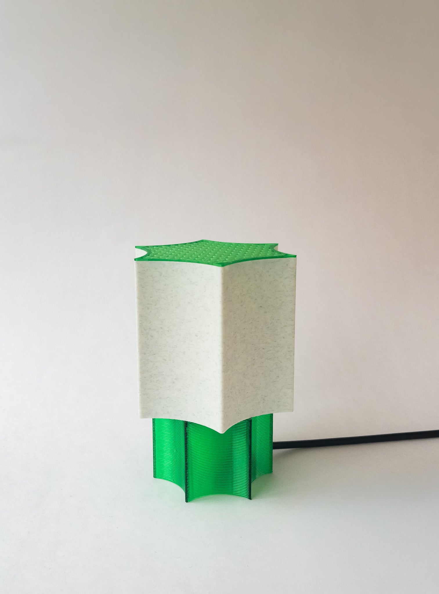 Clear Star coral Lamp Green