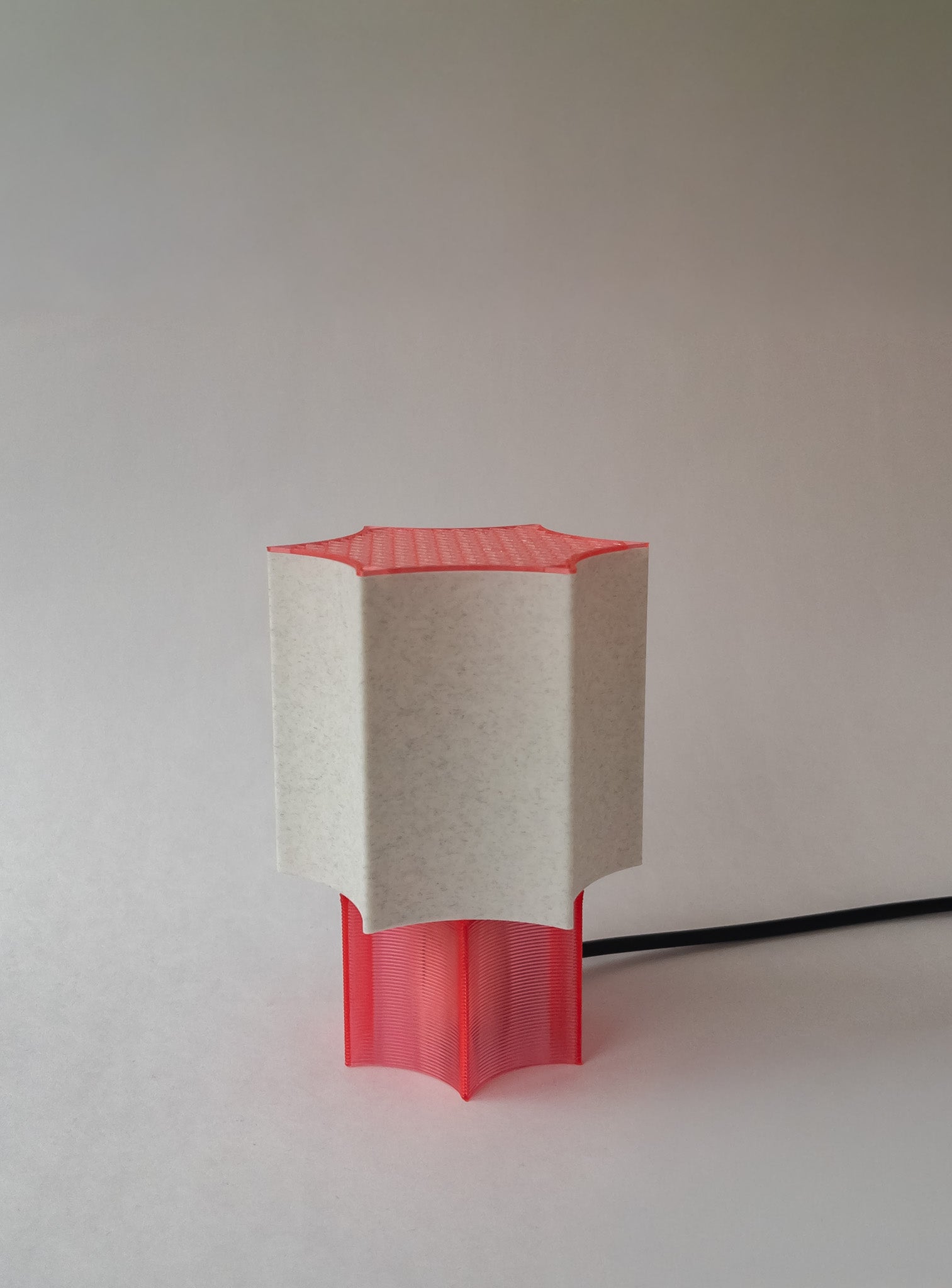Clear Star coral Lamp Red