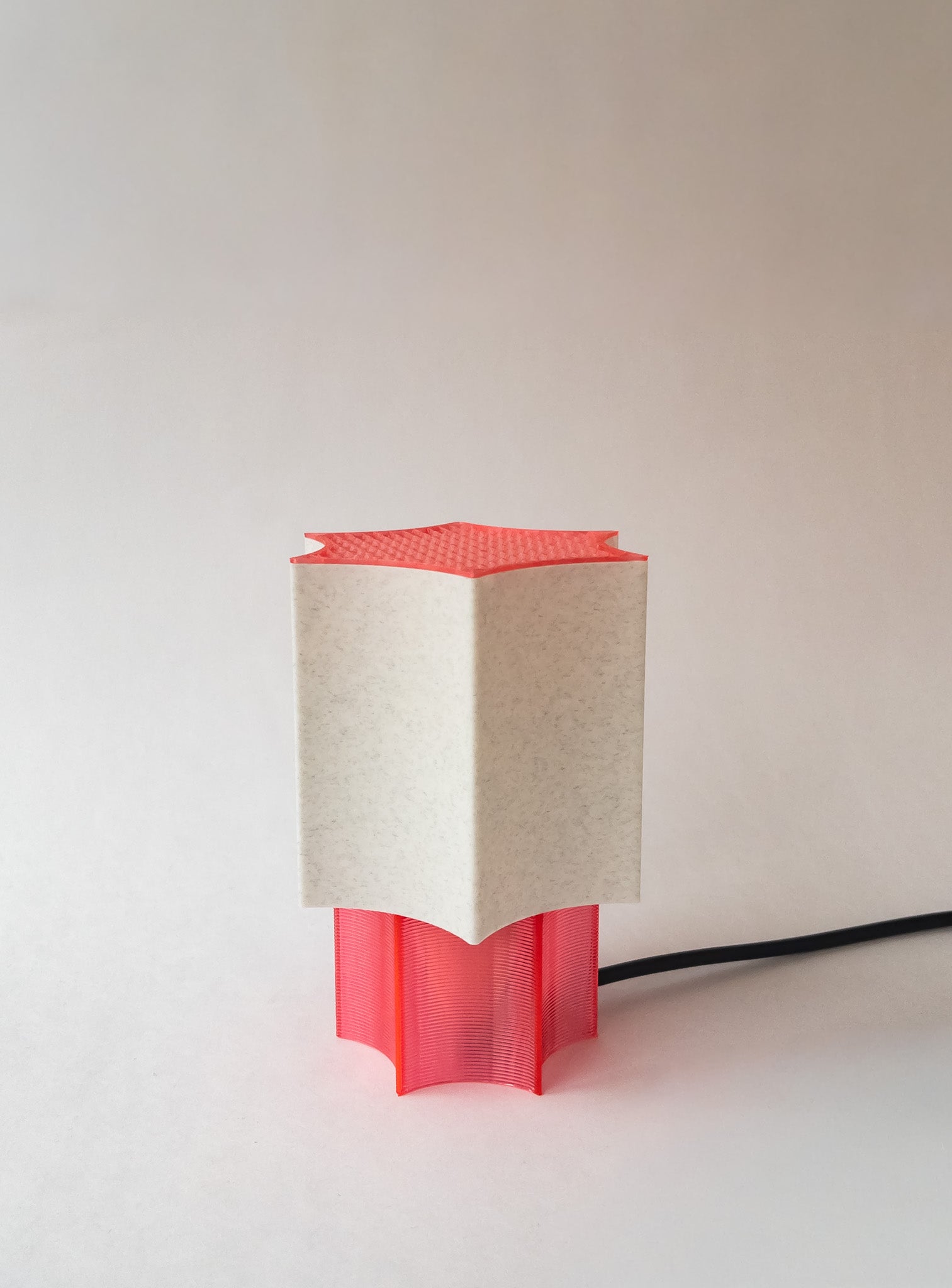 Clear Star coral Lamp Red