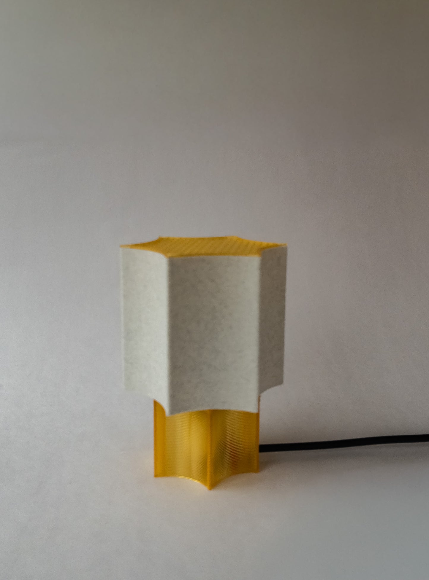 Clear Star coral Lamp Yellow