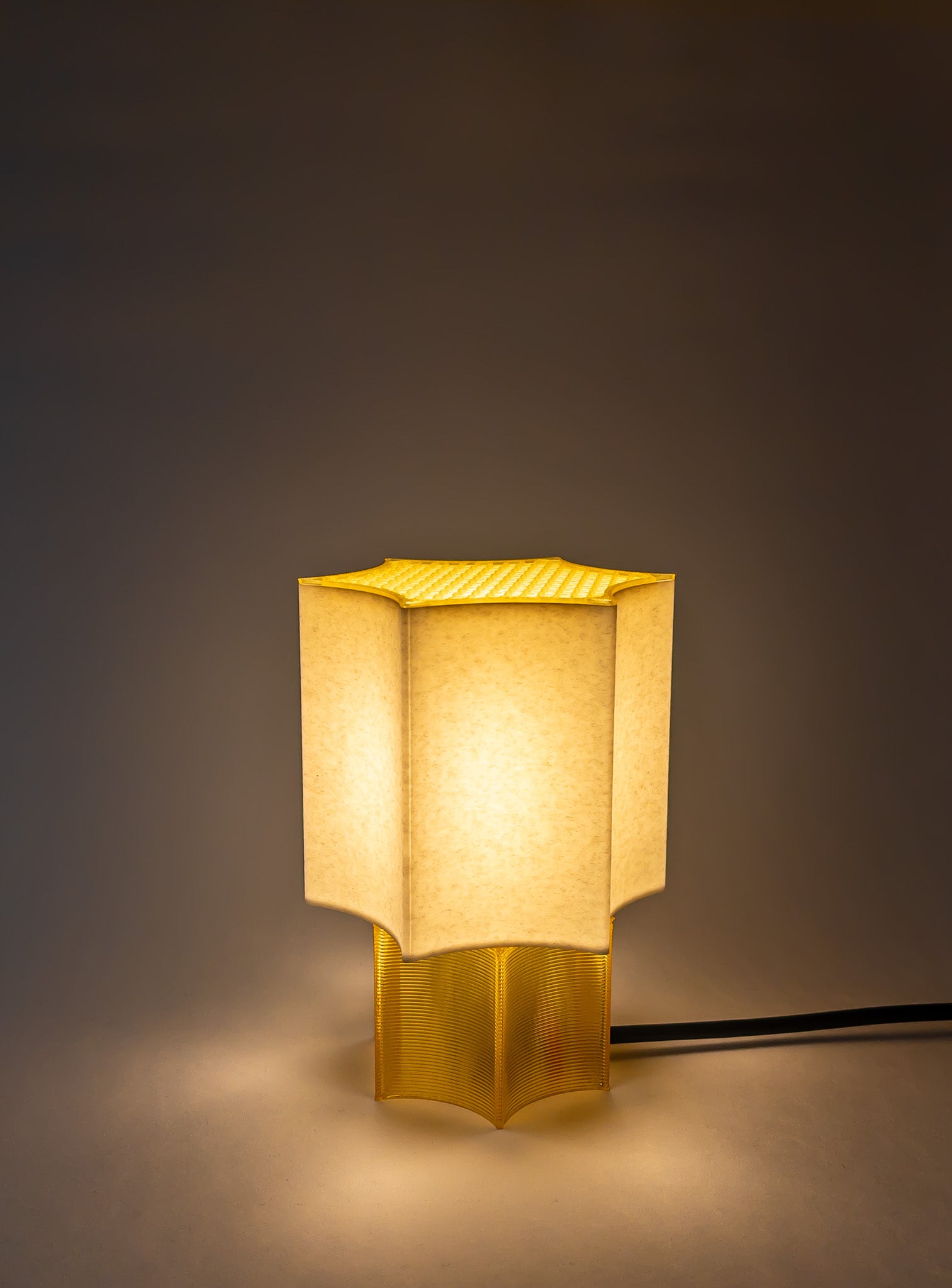 Clear Star coral Lamp Yellow