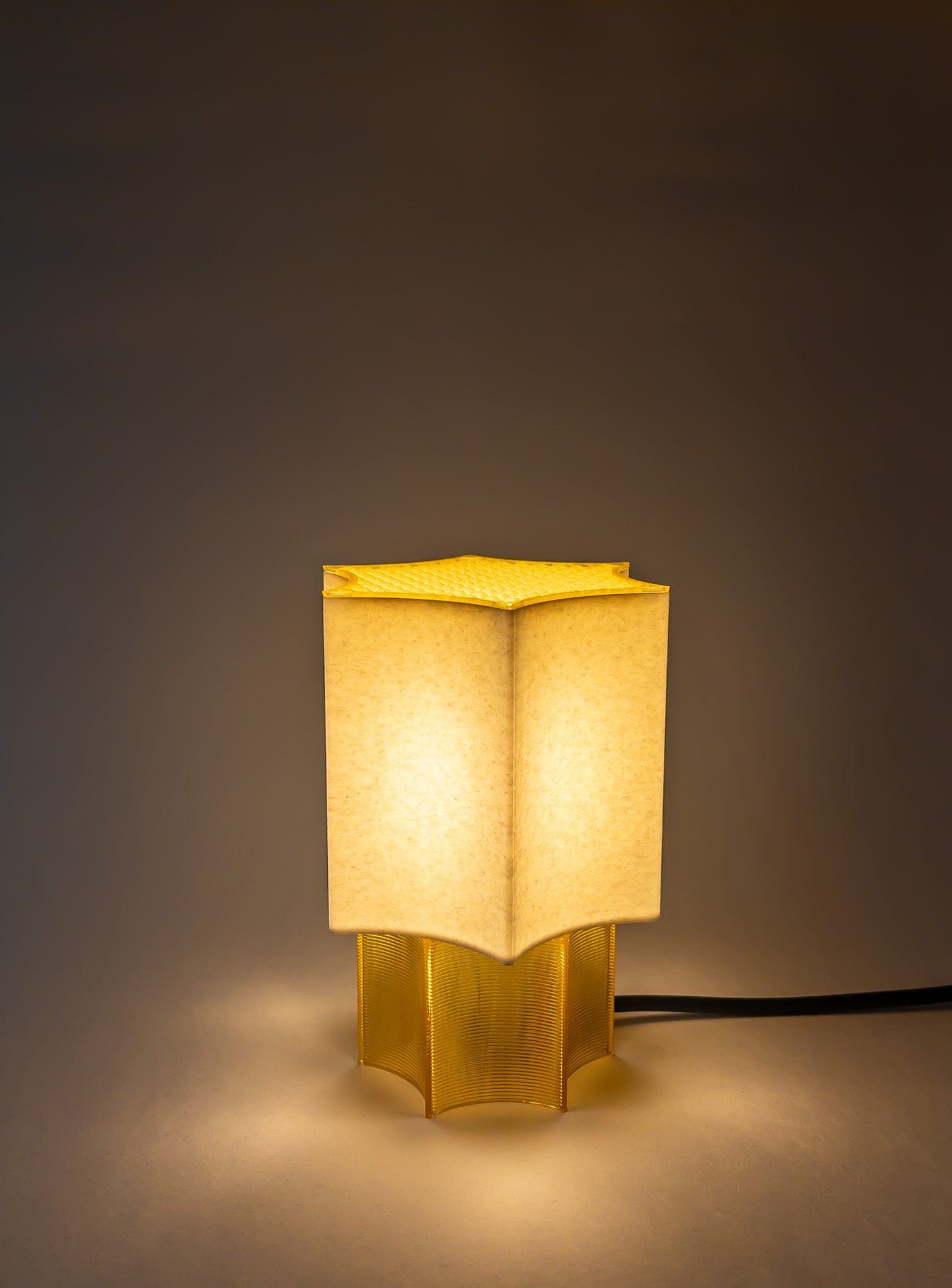 Clear Star coral Lamp Yellow