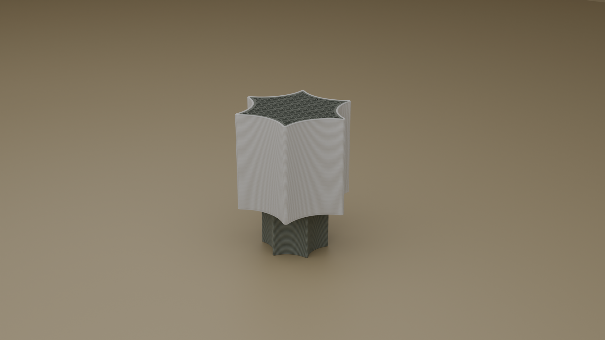 Off shot of star coral lamp in grey color