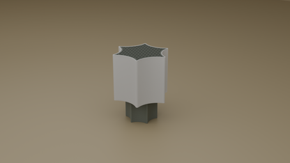 Off shot of star coral lamp in grey color
