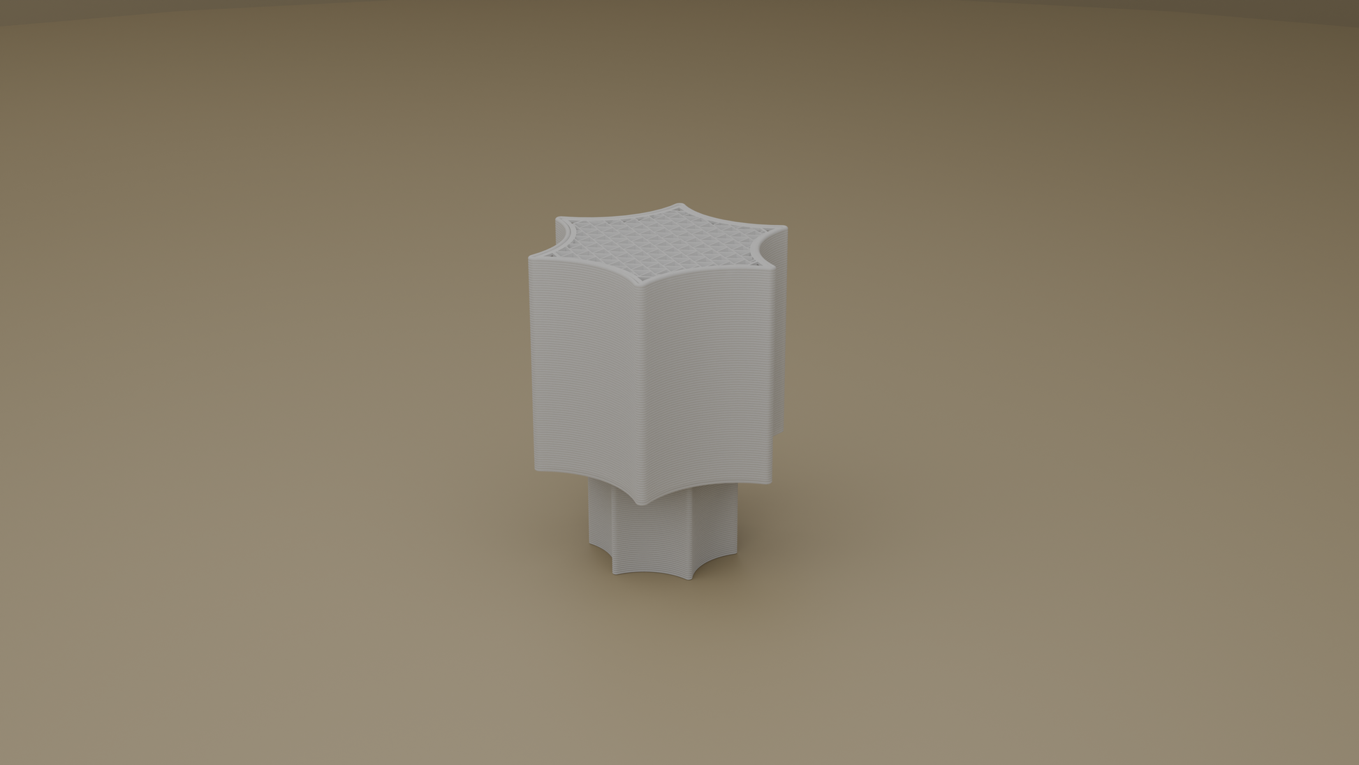 Off shot of star coral lamp in white color