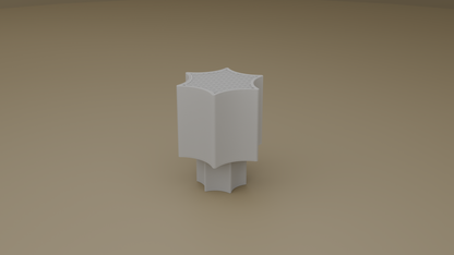 Off shot of star coral lamp in white color